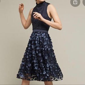 SOLD Anthropologie Eva Franco Blue Buttercup Skirt